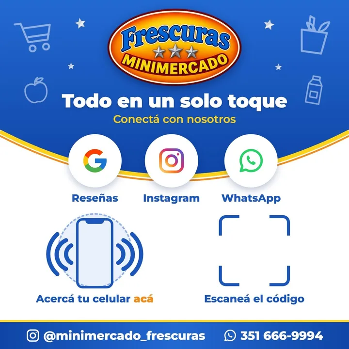 Placa personalizada de Frescuras Minimercado