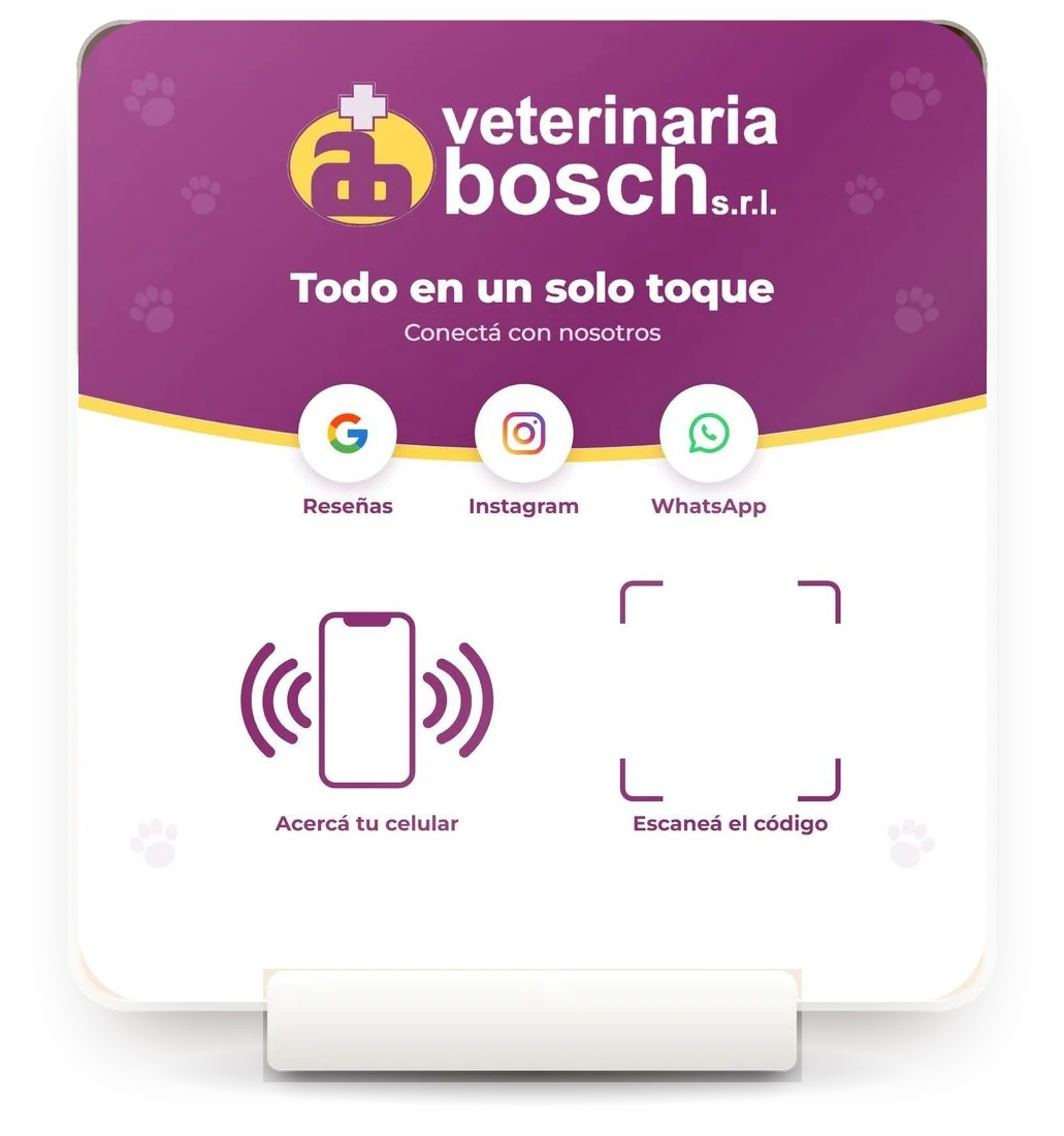 Orikuo Personalizado que diseñamos para Veterinaria Bosch, con su logo y colores